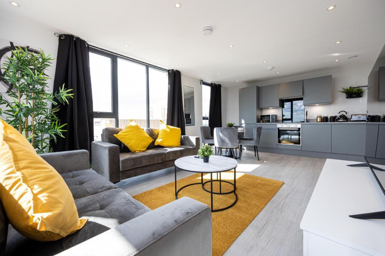 Contemporary 3 Bedrooms Apartment Manchester City Exterior foto
